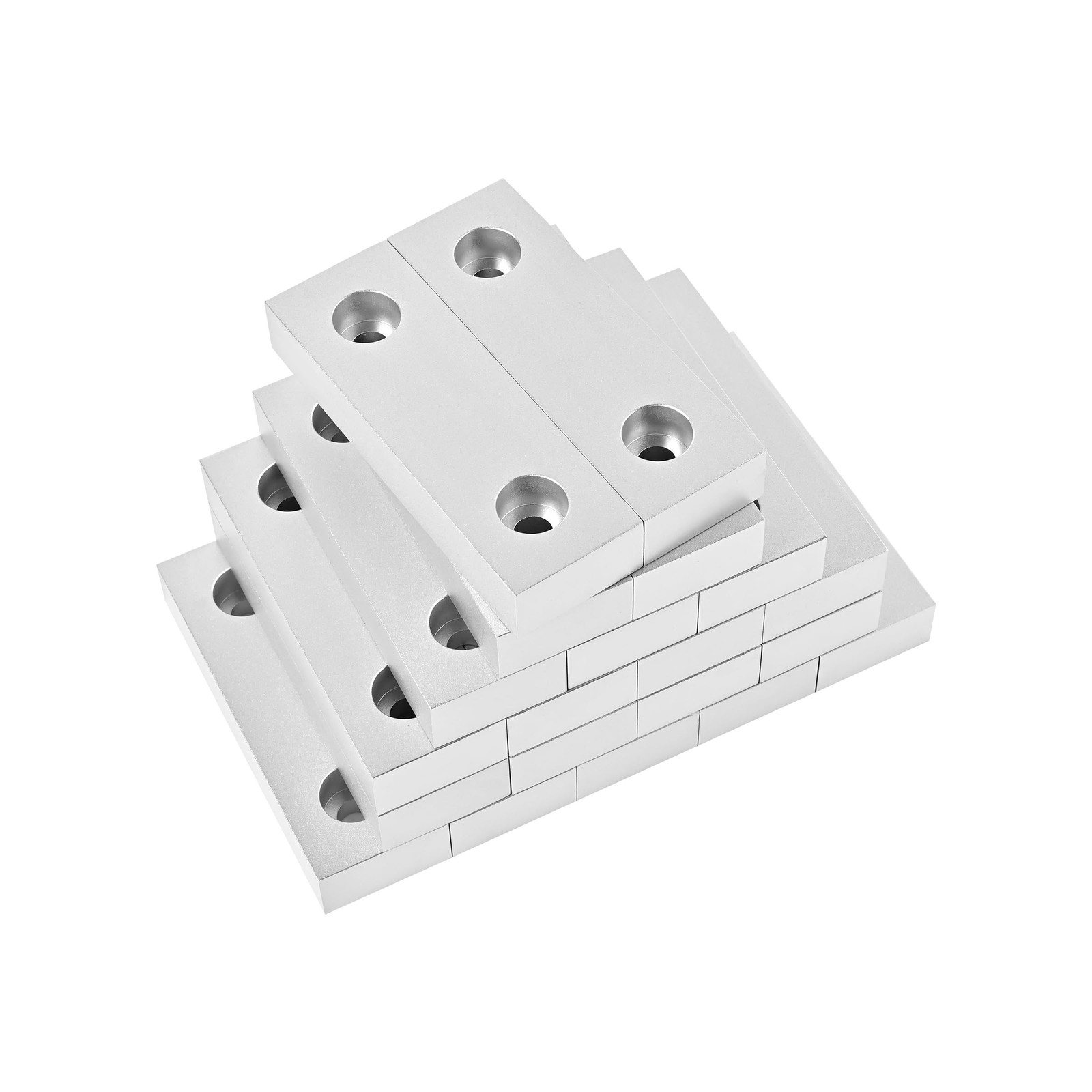 10 Sets(20Pcs) Aluminum Soft Jaws Set, 6 inch Vise Jaws 6″ x 2″ X 1″,10Set Vi…