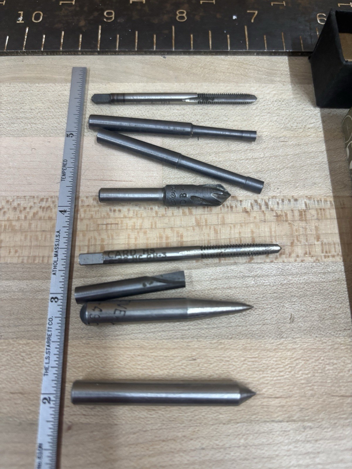 Assorted Vintage Pratt And Whitney, Severance, Card HS, Cutting Tools Lot Of 8 ￼