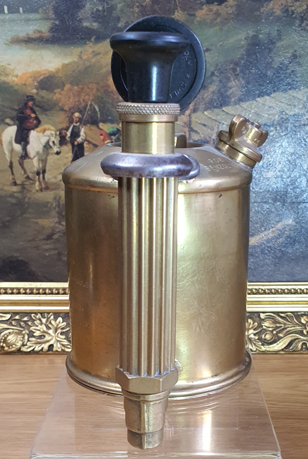 Max Sievert Blowlamp type 223 Brass Sweden -Benzoline Torch 0.5 litre