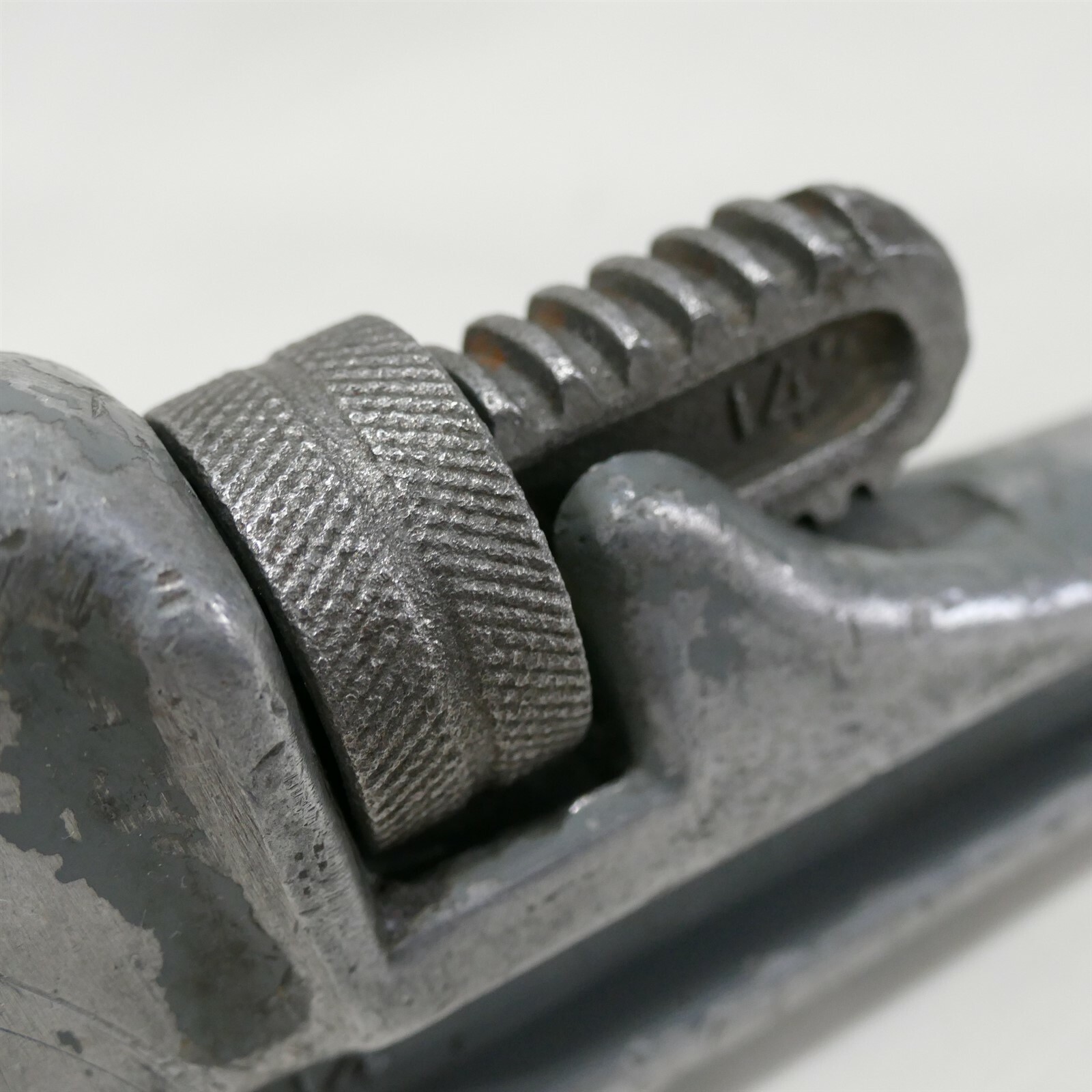 Heavy Duty 14″ Aluminum Pipe Wrench ~ w/ Handle Cut Down to 8 inch length