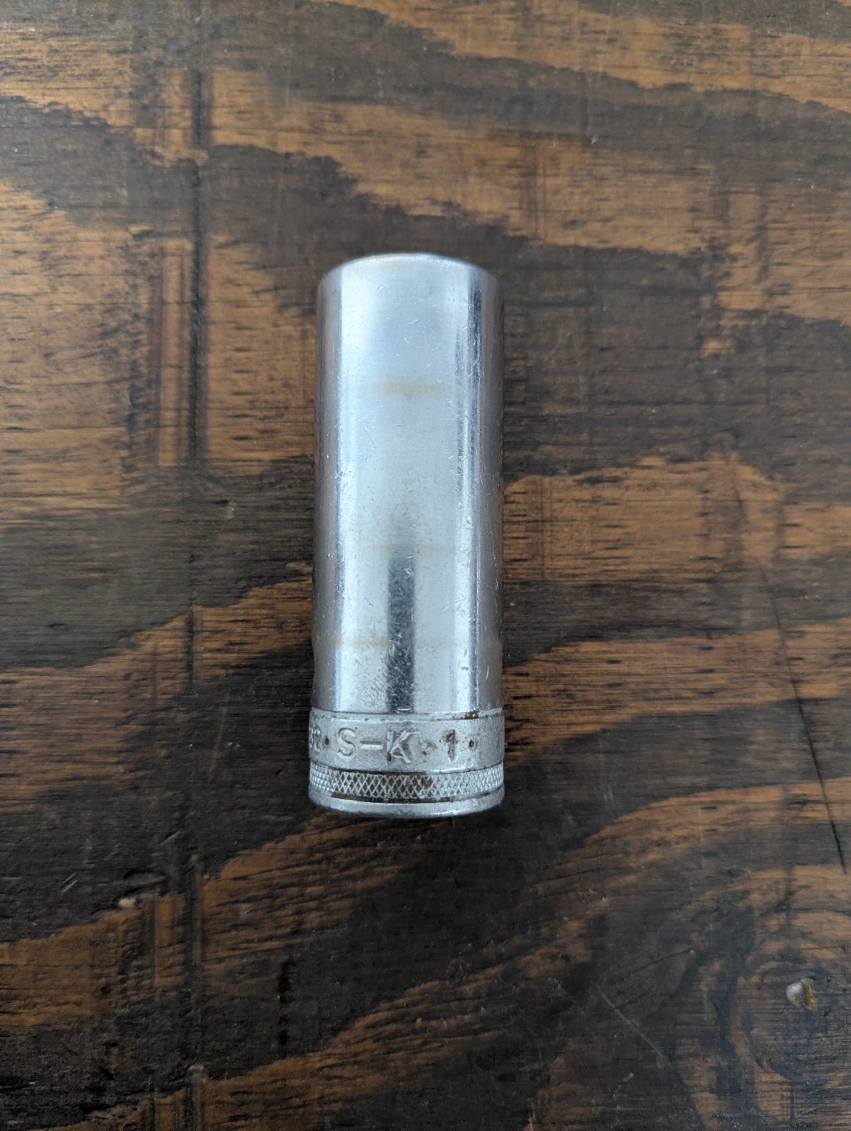 Vintage S-K 40832 1/2″ Drive 1″ 12pt Deep Socket USA Great Shape