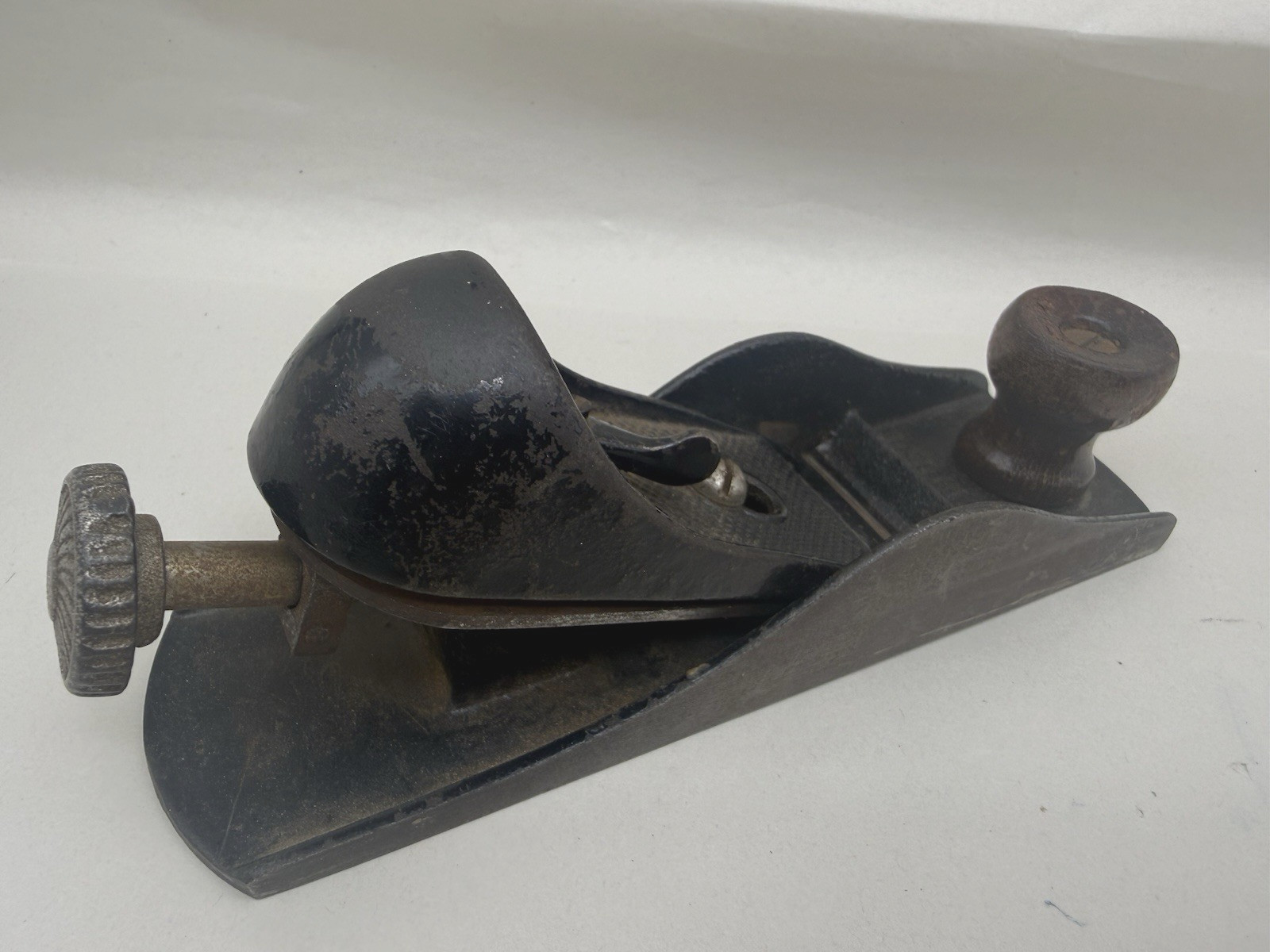 VINTAGE LOW ANGLE BLOCK PLANE WOODWORKING TOOL Made in USA *UNKNOWN Brand *READ