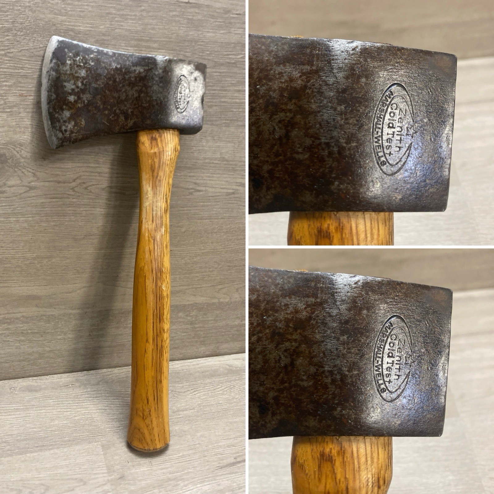 Vintage Marshall-Wells hardware Zenith Hatchet. Cold Test With Handle