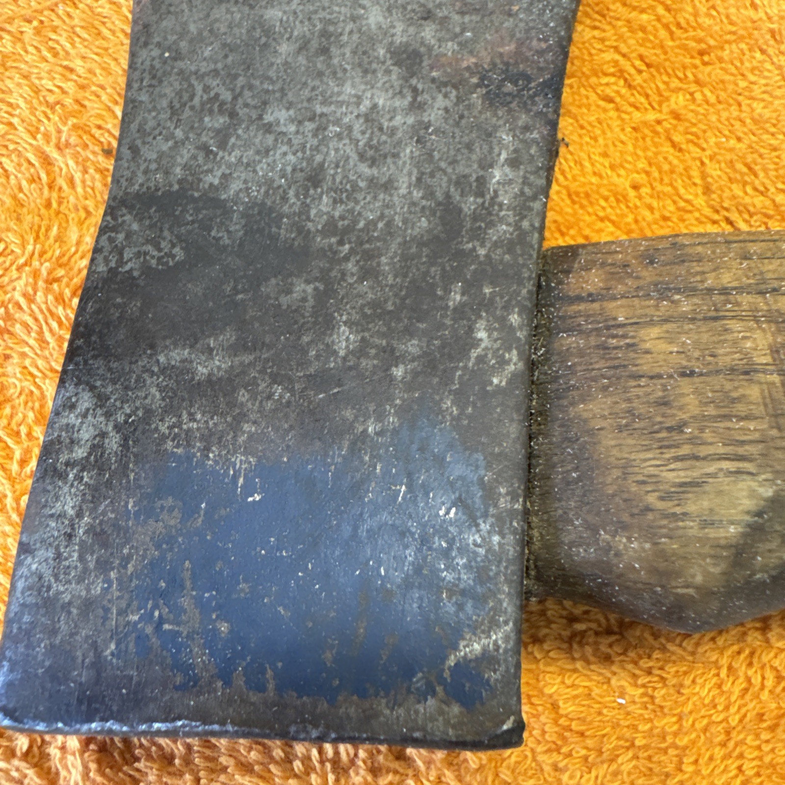 1P – Vintage Collins Camp Hatchet Axe With Wood Handle. 11”Long Handle 5”Blade