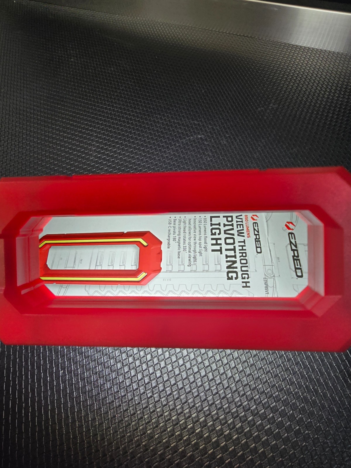 EZRED EZNP85VTR EZ 850 Lumen View Through Work Light RED PIVOTING 180