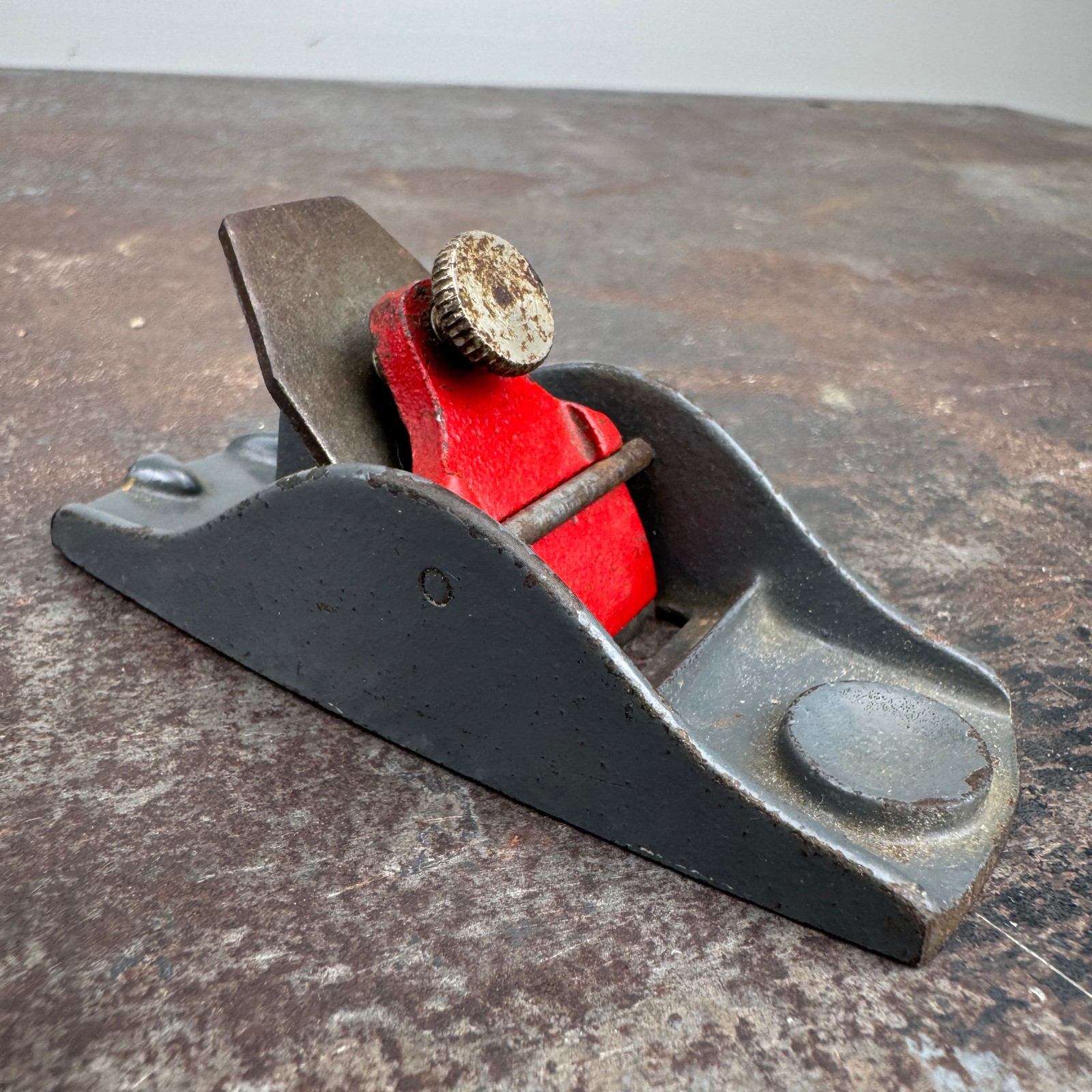 Vtg STANLEY Small Mini Thumb Finger Wood Block Plane USA 3.5″ x 1″ (910)