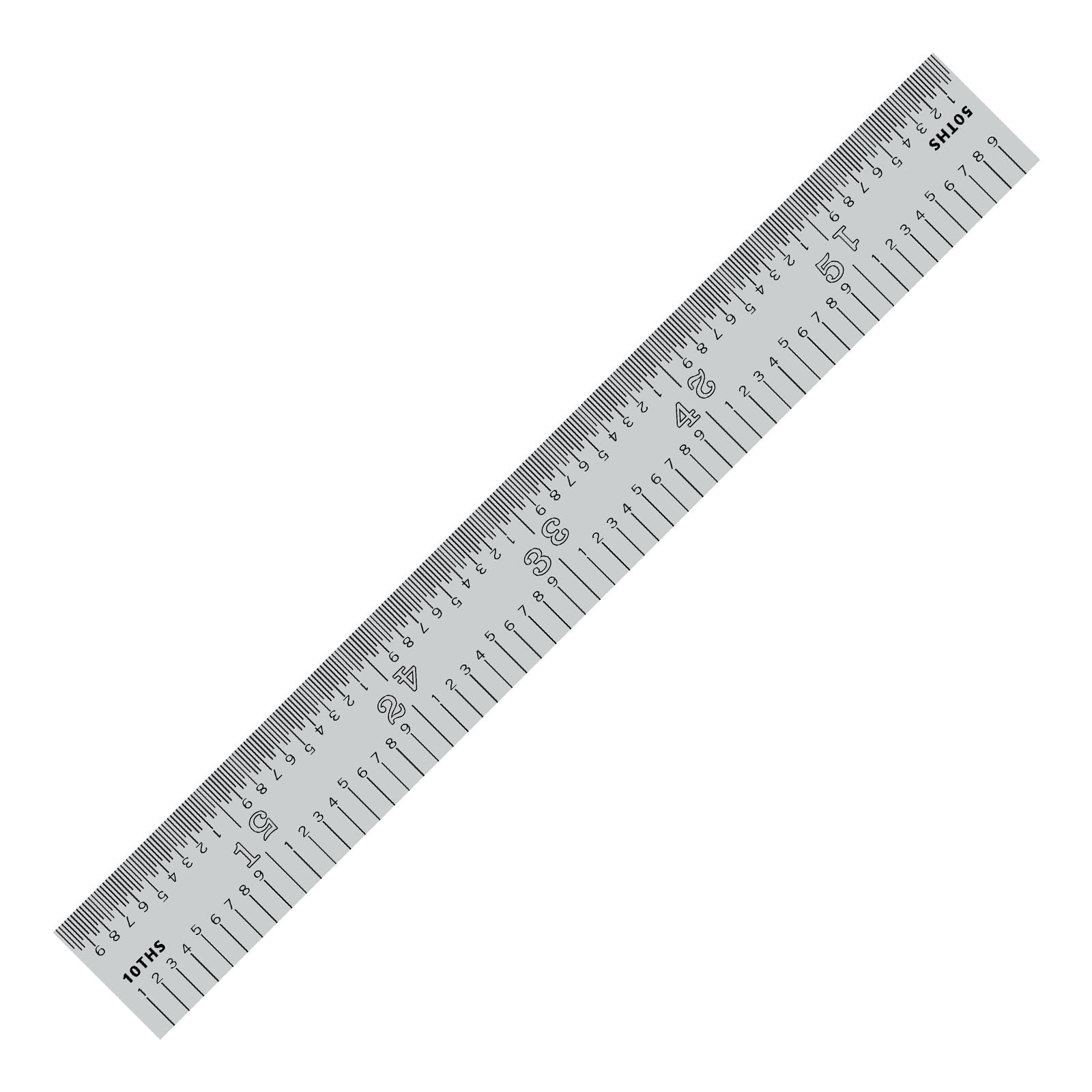 PEC Tools 6″/150mm Rigid Metal Ruler, High-Quality Steel Machinist Rule with …