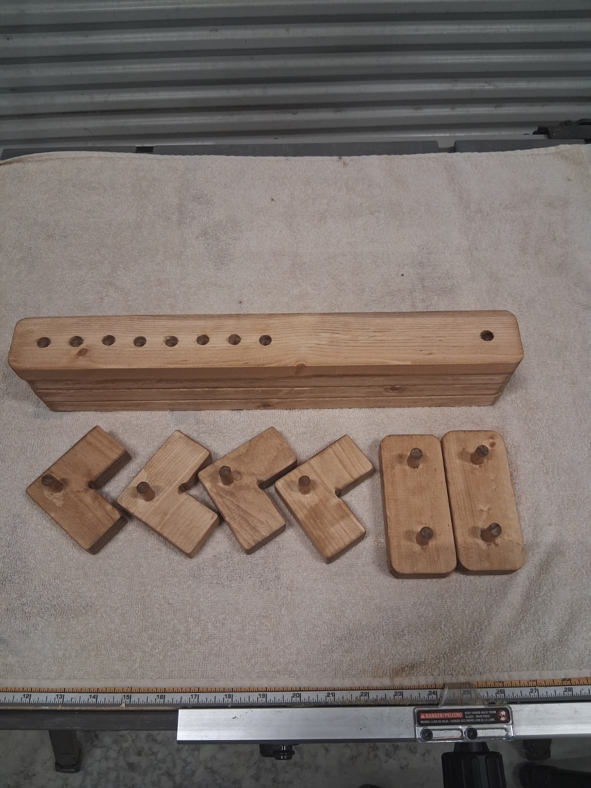 Wooden Adjustable Clamp Set for Woodworking and Carpentry, Contemporary Original