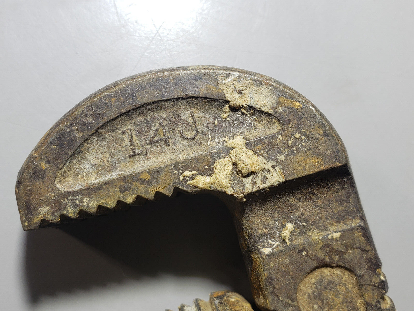 Vintage 14″ Monkey Wrench Pipe Wrench 4114 Penens Corp Chicago Drop Forged Steel