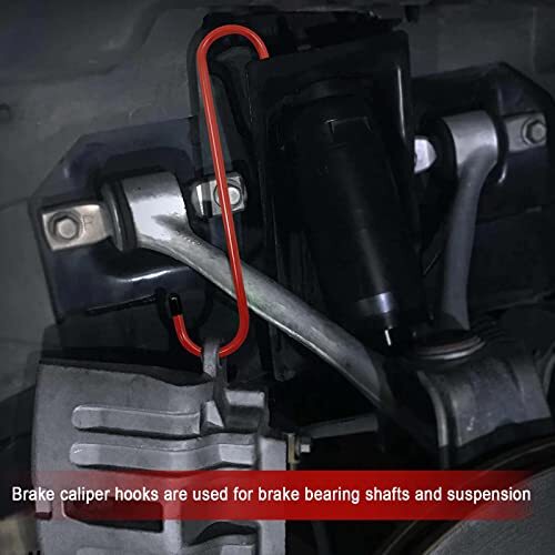 10 Pcs Brake Caliper Hanger Hooks with Rubber Tips Automotive Tool for Braking
