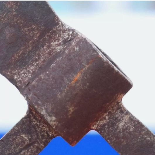 Medieval Hand-Forged Axe Blade – Authentic Weapon for Historical Collectors
