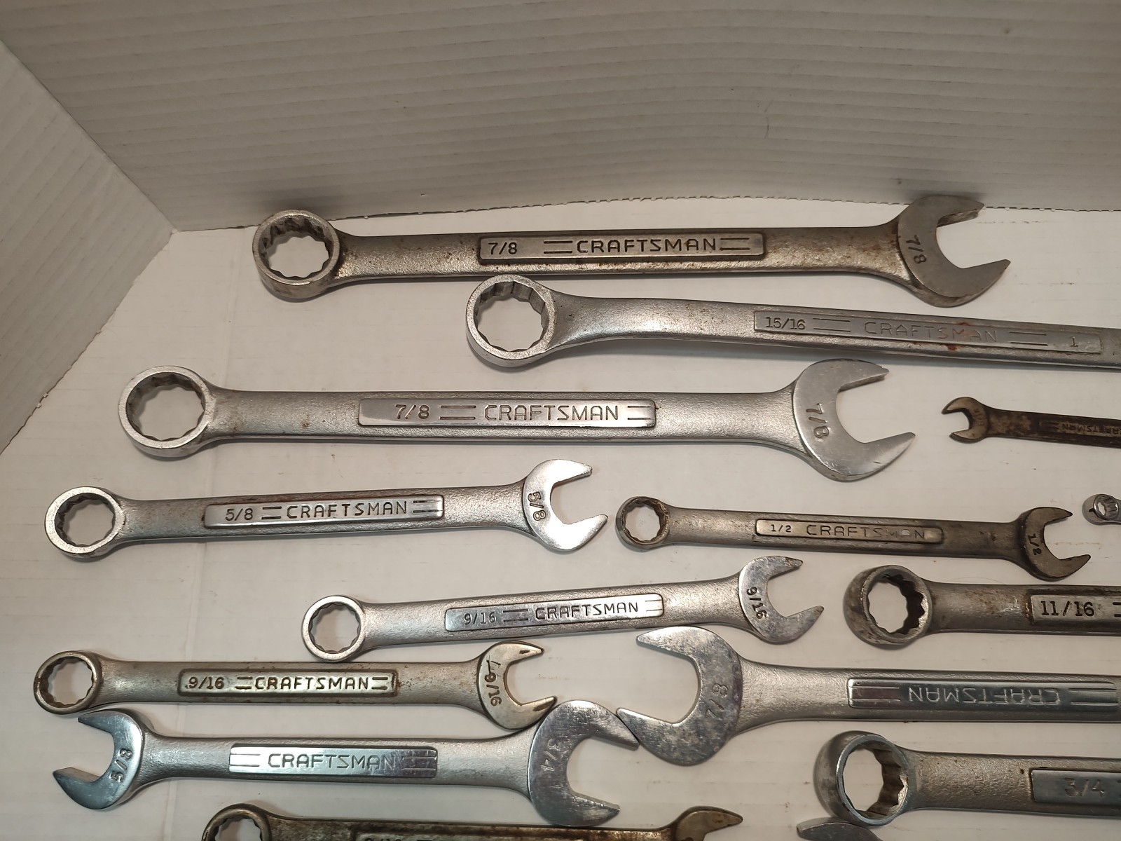 🔥 Craftsman Wrenches (Lot Of 33) Vintage Assorted Sizes-SAE – All Made In USA.