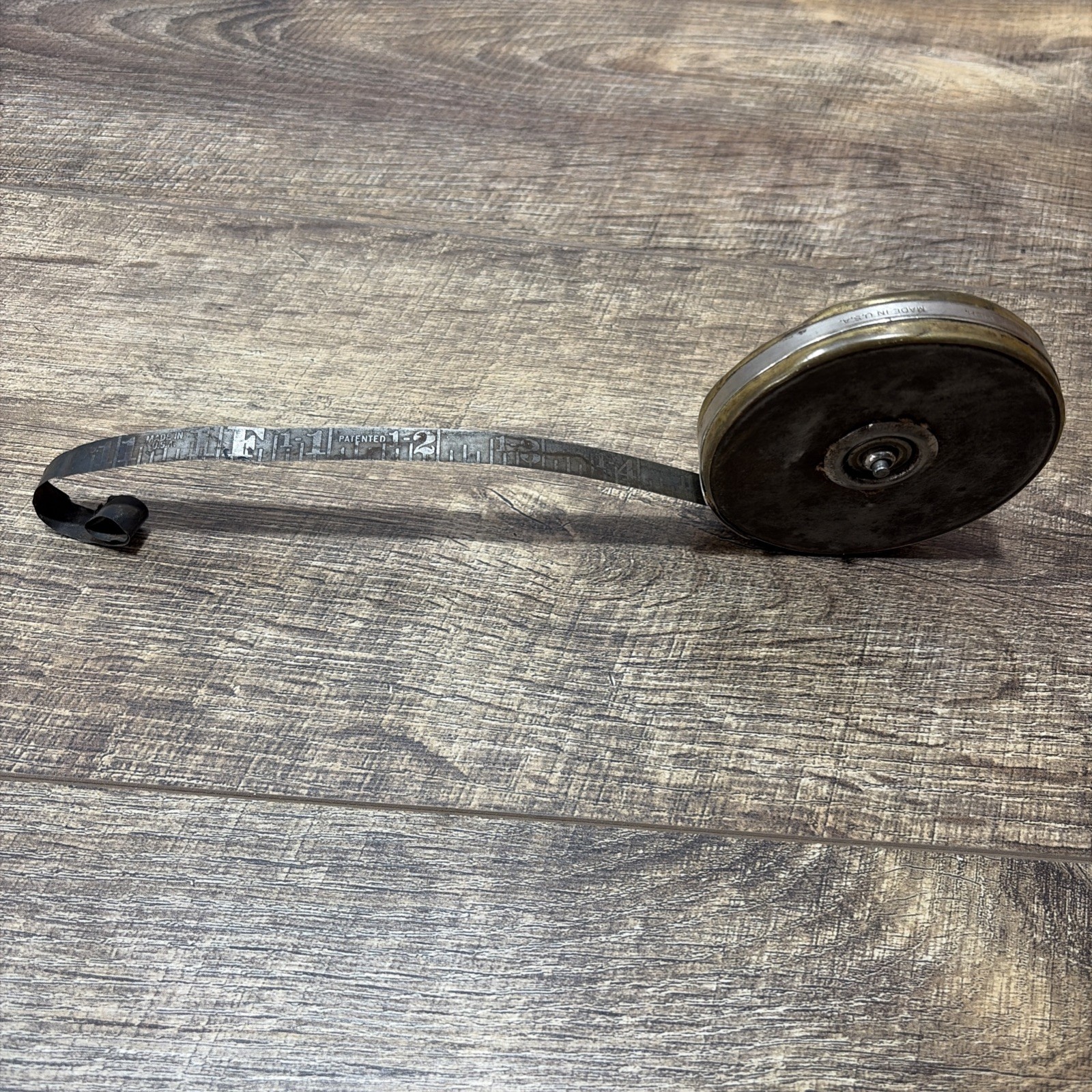 The Vtg Lufkin Rule Co. Steel 50 ft. Tape Measure Patented Dec. 1926- Feb. 1927