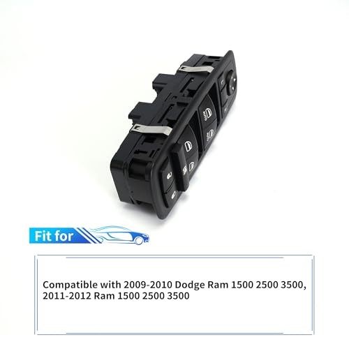 Front Driver Side Master Power Window Switch 4602863AB for 2009-2012 Dodge Ram