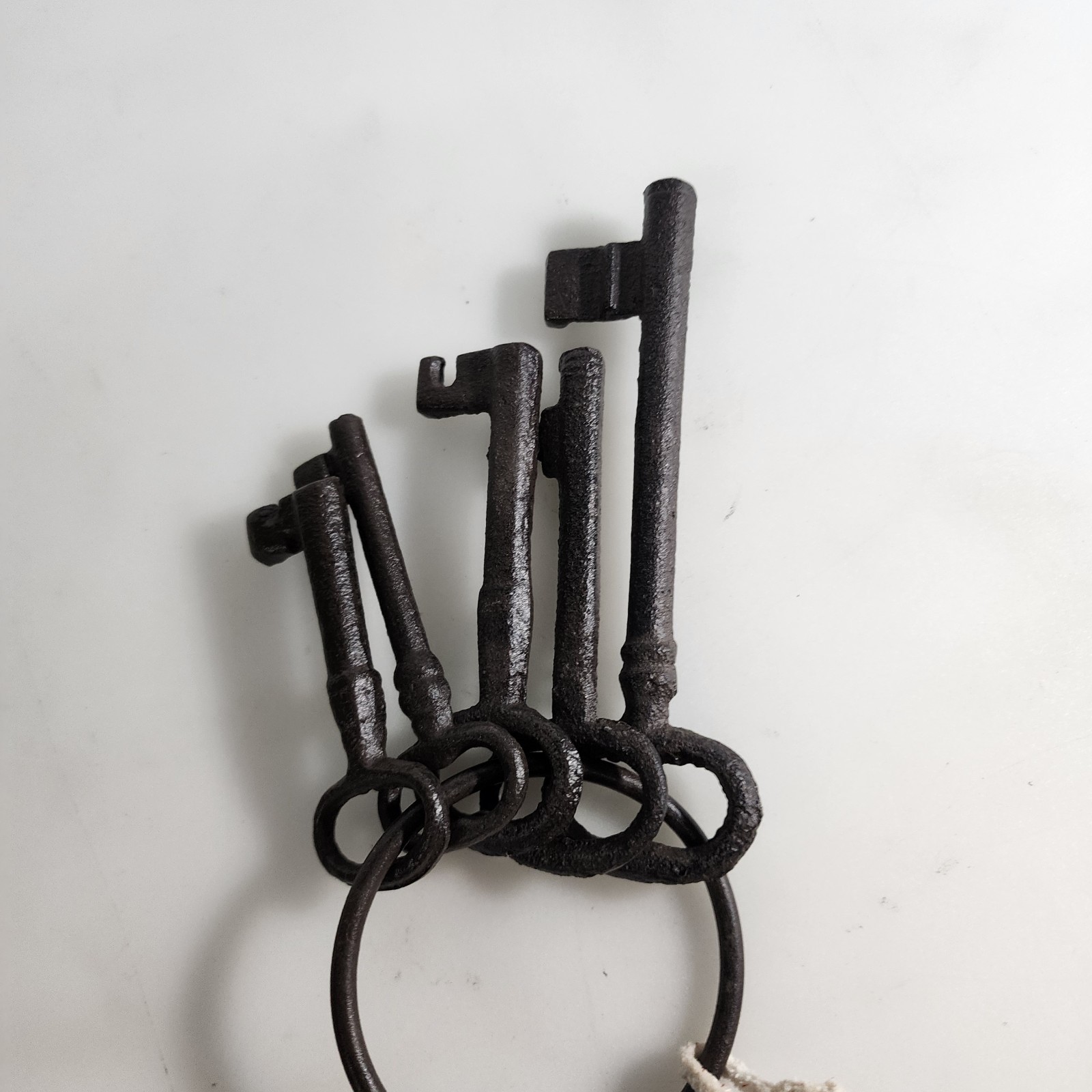 Jailor Pirate Skeleton Keys Ring Rustic Antique Black Cast Iron Old West Decor