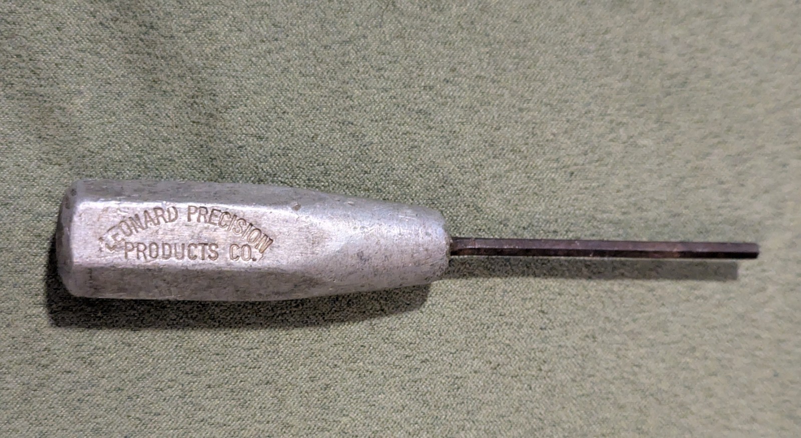 Vintage Leonard Precision Products Co USA Hex Allen Key Driver Square Shank Tool
