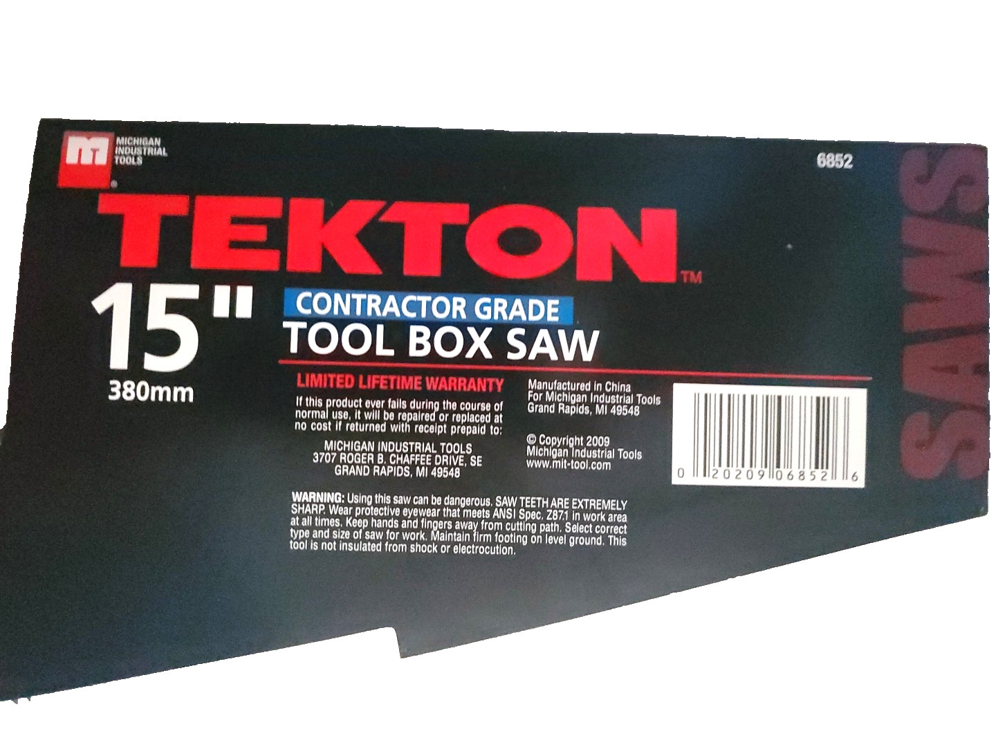 Hand Saw 15 In 8 TPI Tekton