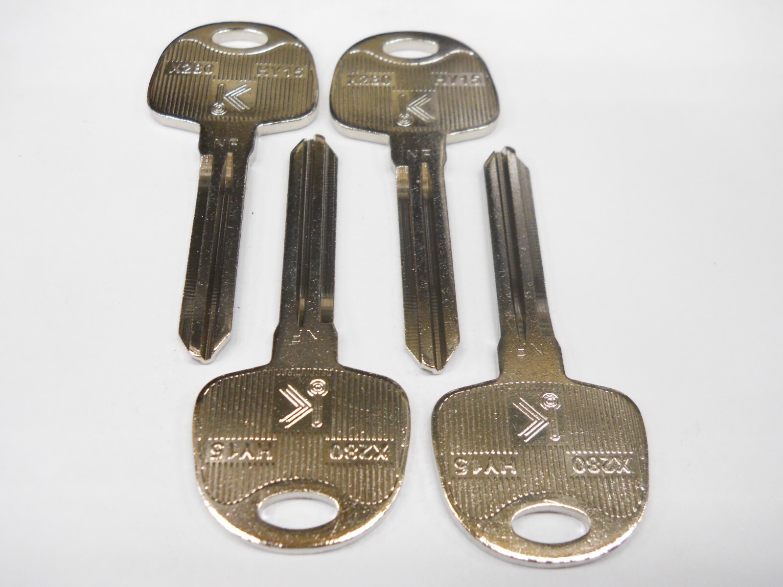 K.L. X280 Key Blank Fits Hyundai Kia HY15 Lot of 4
