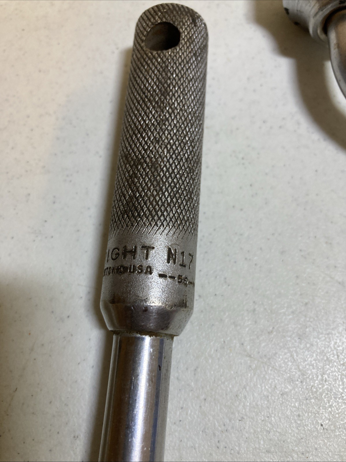 Vintage Wright 1/2 Inch Breaker Bar And Speed Wrench N17/N16 D3