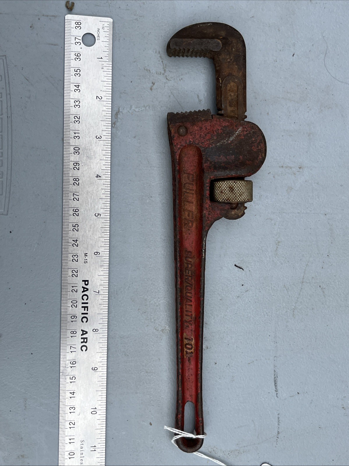 Vintage Fuller 10″ Super Quality Red Pipe Wrench – Plumbing Wrench Tool – Japan
