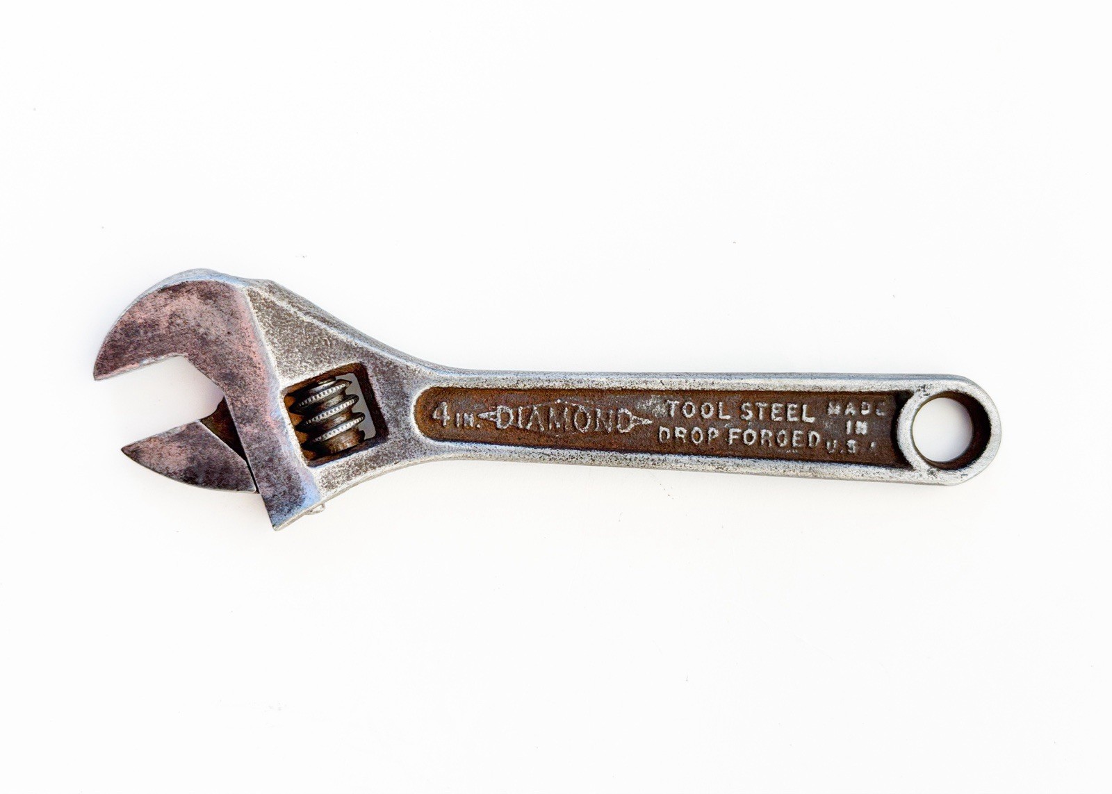 Vintage 4 in. Diamond Horseshoe Adjustable Wrench