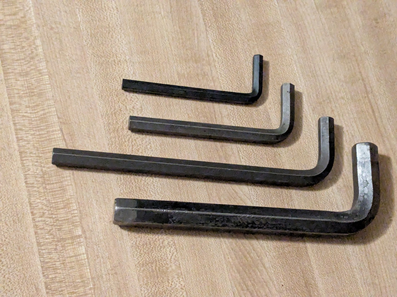 Allen Wrench Key Heavy Duty Crv 9/16 5/16 9mm 6mm Hexhead Metric Sae Vtg Lot 4