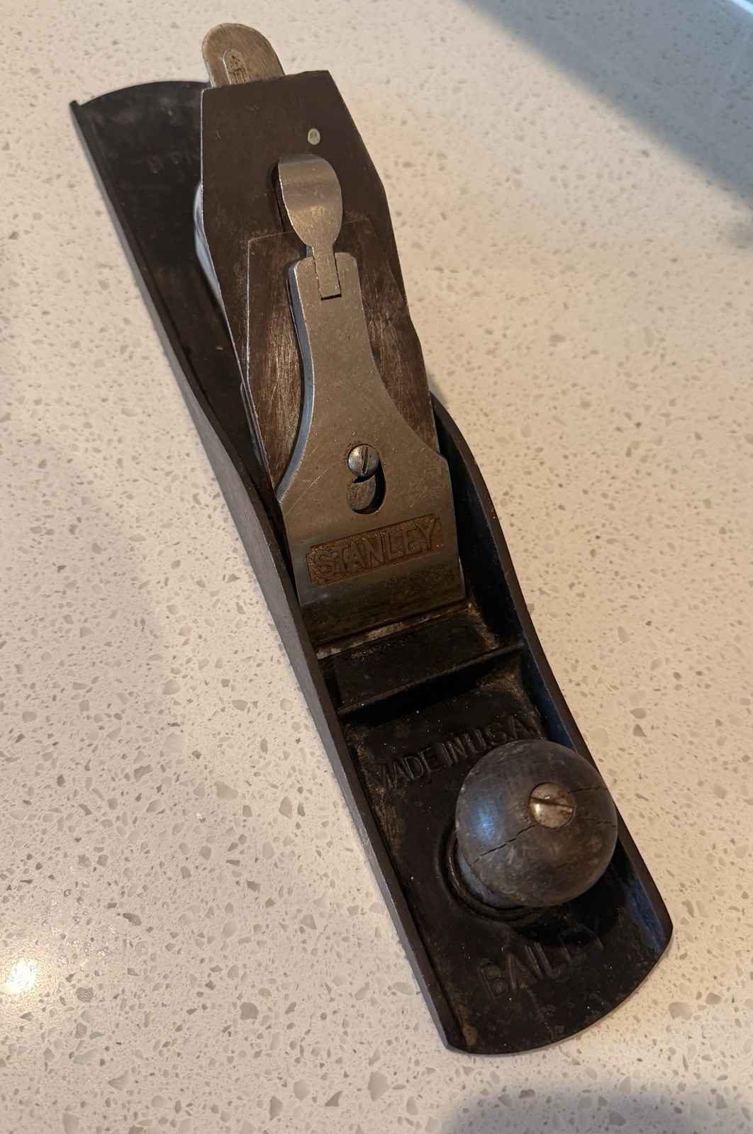 Antique Vintage Stanley Bailey No 6 Wood Plane. Approx 18″ Long