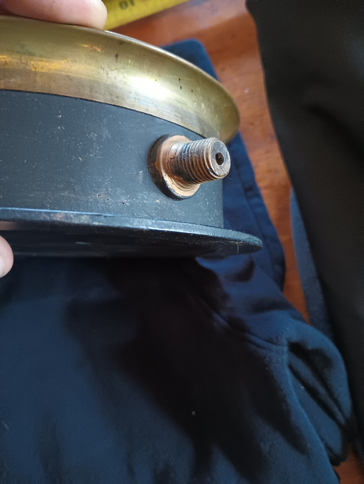 Antique Brass American Schaeffer Budenberg Steam Pressure Gauge Feb. 19th 1924