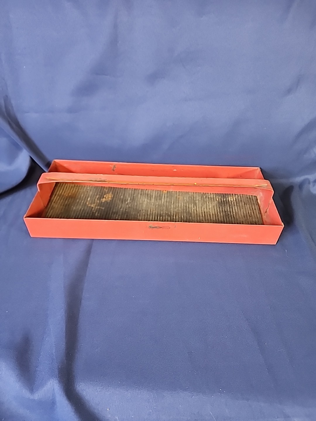 Vintage Metal Tool Box Tray Caddy 18-1/2″ x 7-1/2″ Red Snapon Craftsman Mac Tool