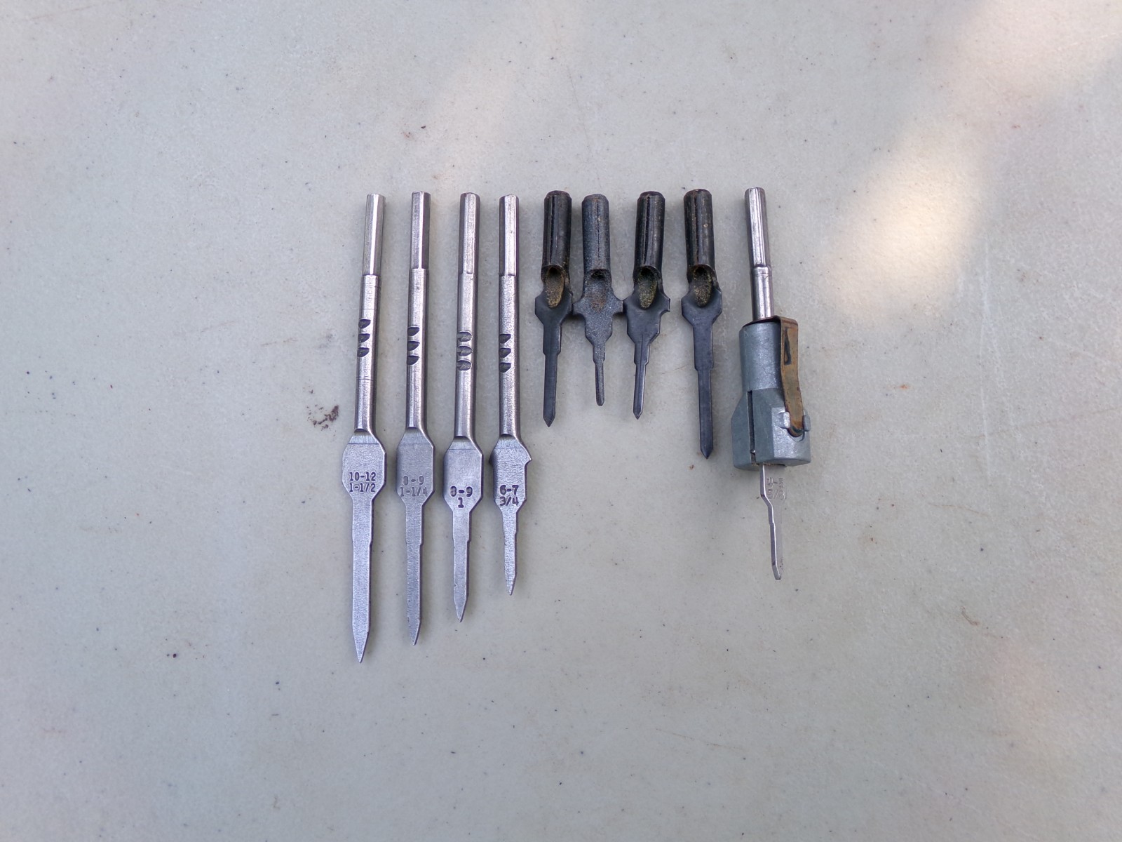 9 Combination Drill and Countersink Drill Bits