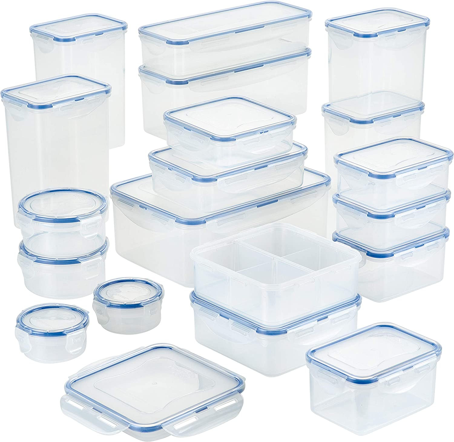 Lock & Lock Easy Essential Storage Set/Food Containers Airtight Bins/Bpa-Free/Di
