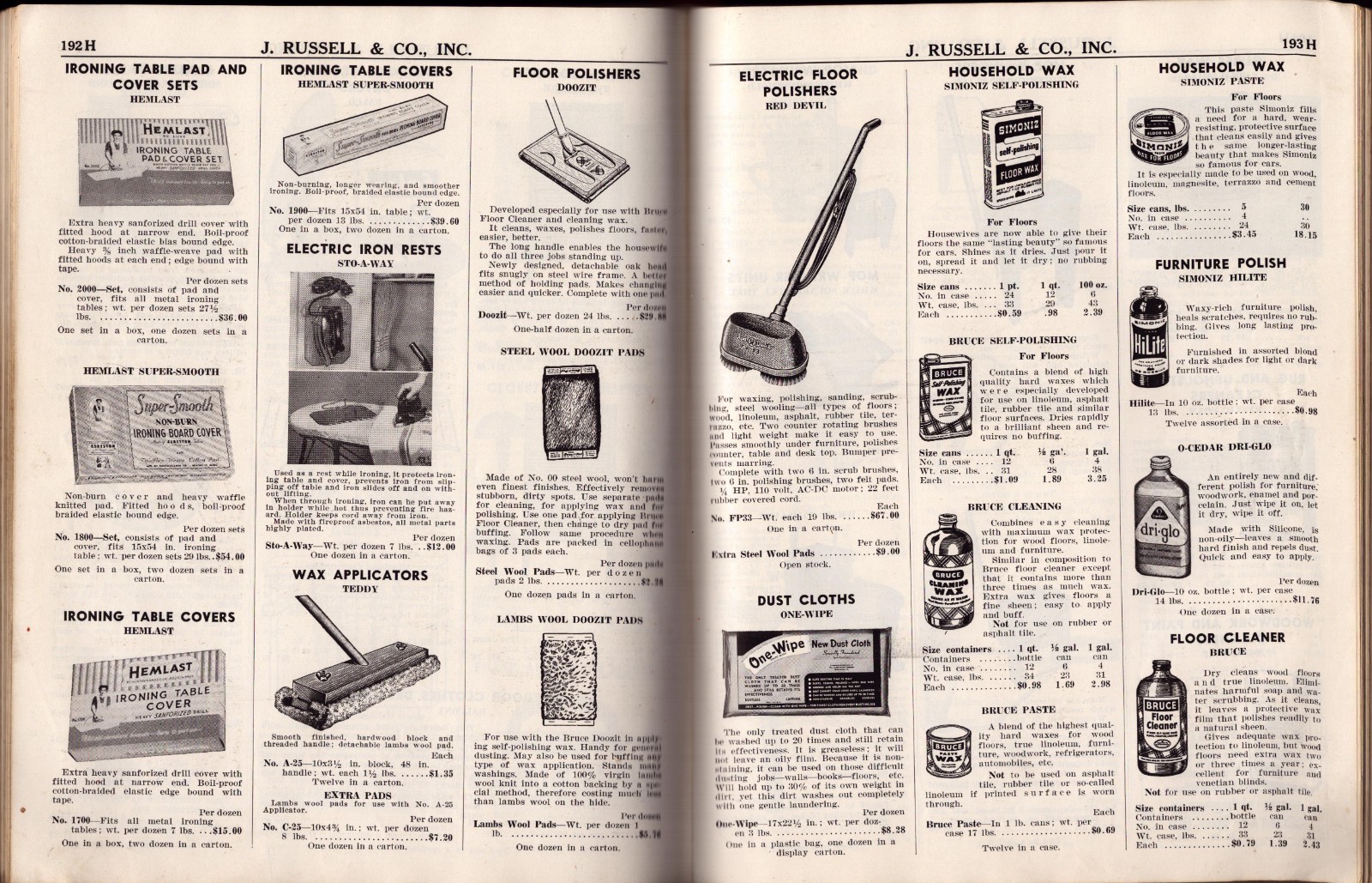 1953 J. Russell & Co. Holyoke Massachusetts Hardware Catalog 11″ x 8″