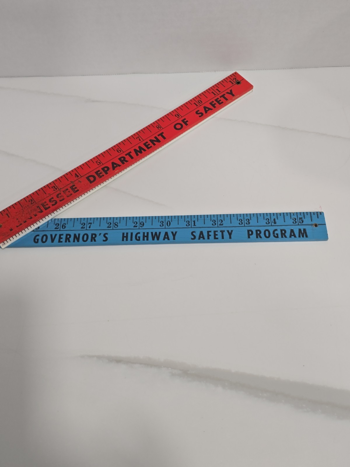 🔥 VINTAGE 1976 Folding Yardstick TN Department of Safety Governor’s Highway