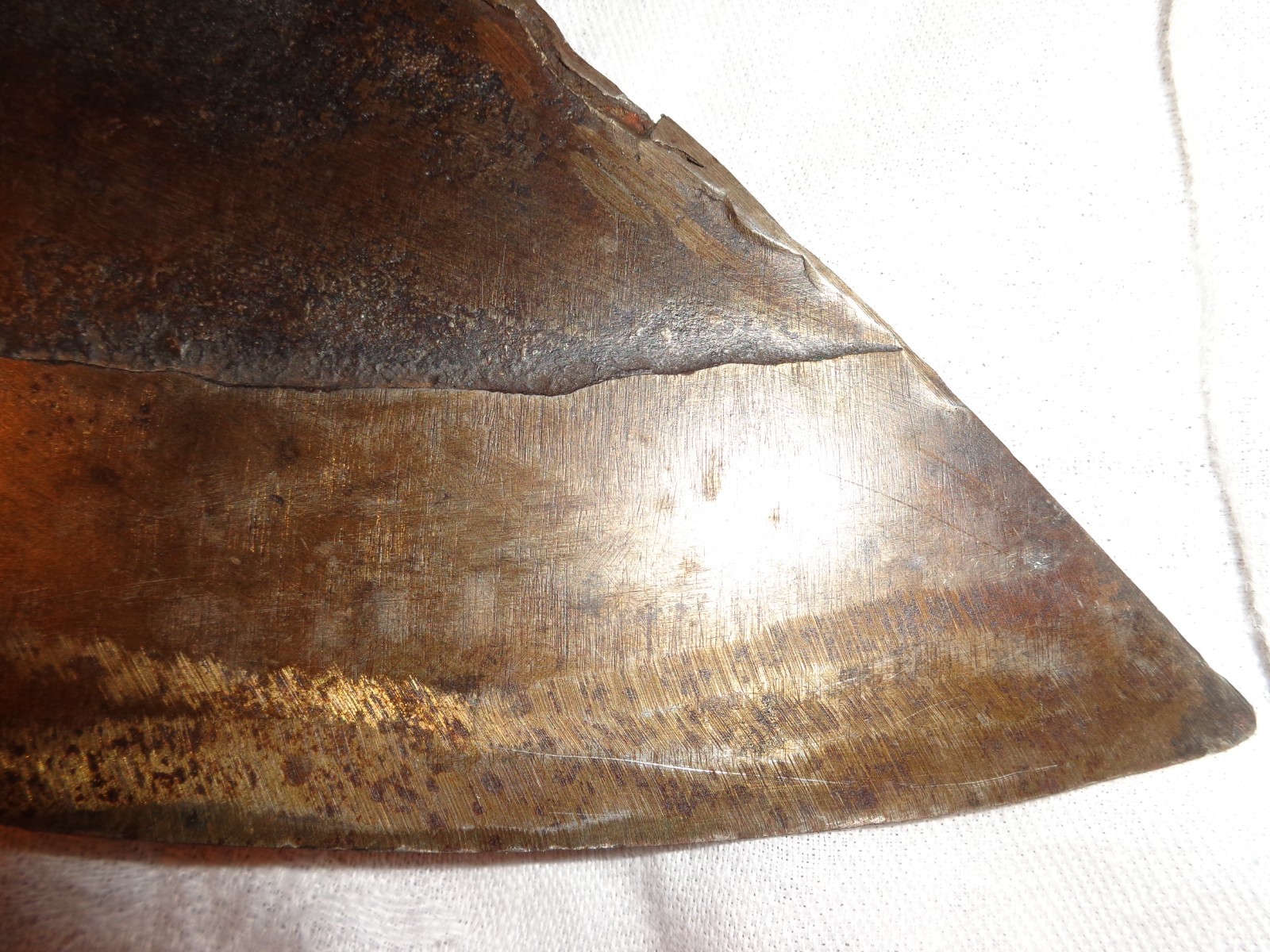 Rare Antique Signed T.H. Braun Goosewing Axe w Multiple Touchmarks