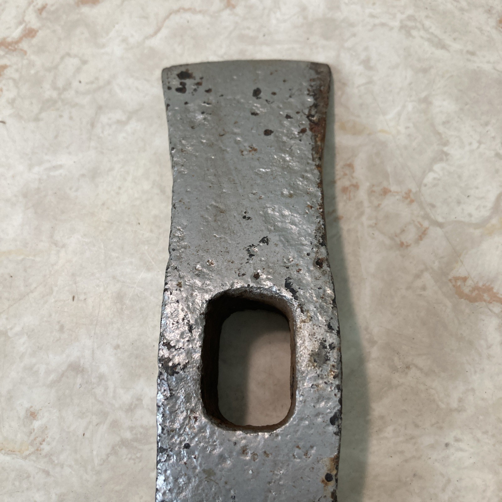 Older Forged Rock Chipping Pick Hammer Head Silver Pitted 1 Lb. 7 oz. Vintage