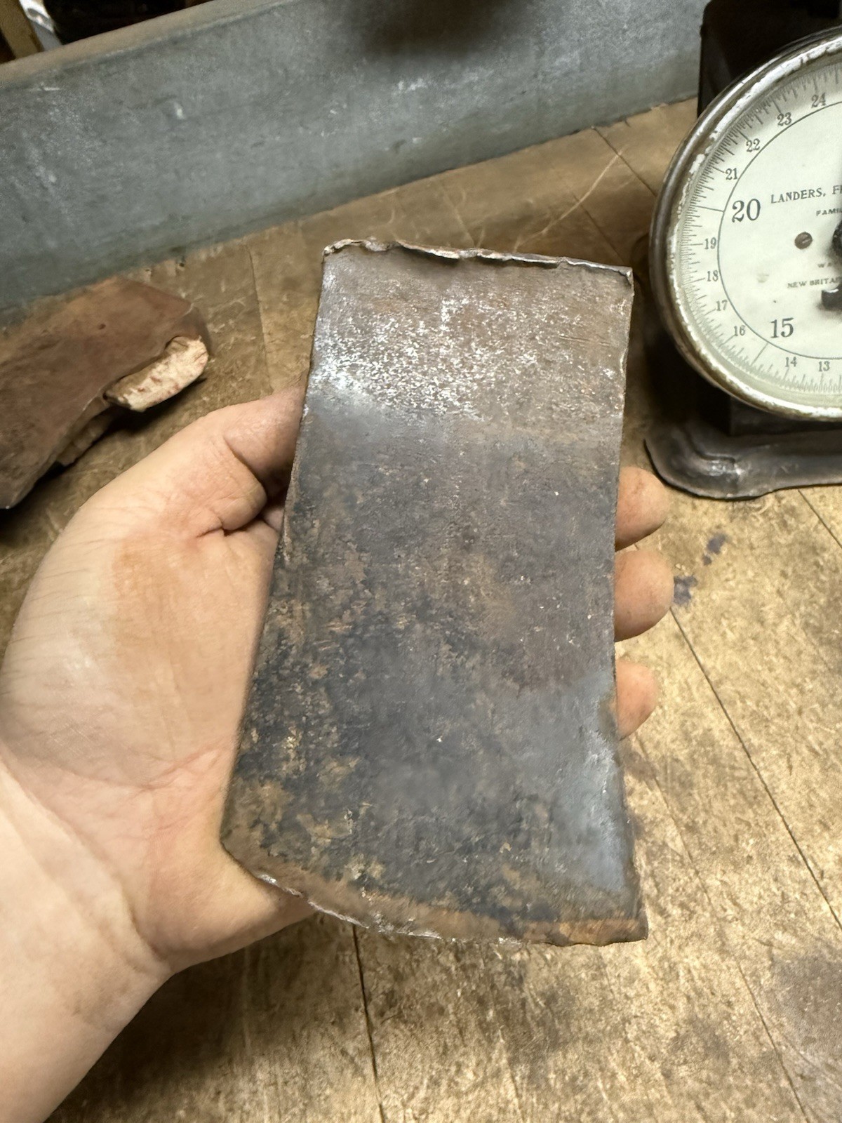 Vintage Old Rare 2-1/2 Lb Axe Head Wedge Hand Tool Unmarked Unknown Maine USA