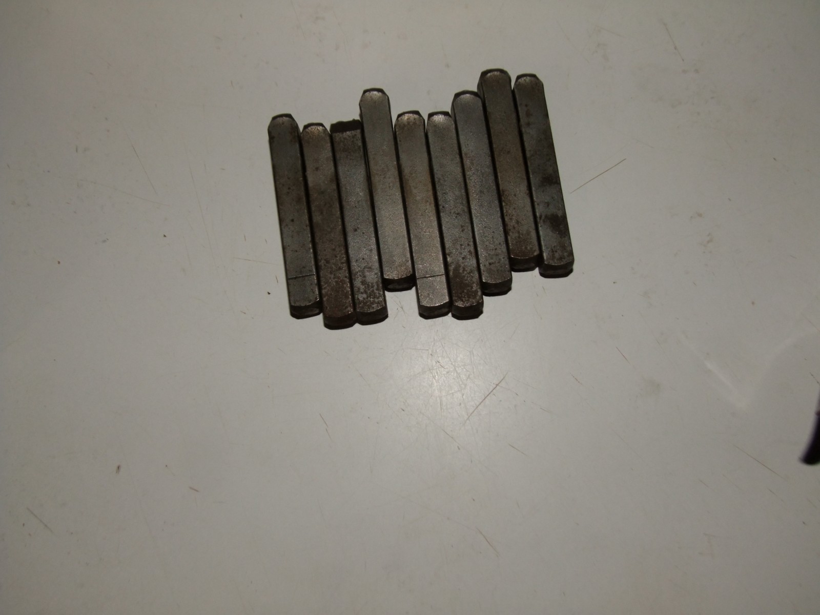 Ace 1/4″ Steel Number Stamp Punches Hanson Set of 9 Machinist