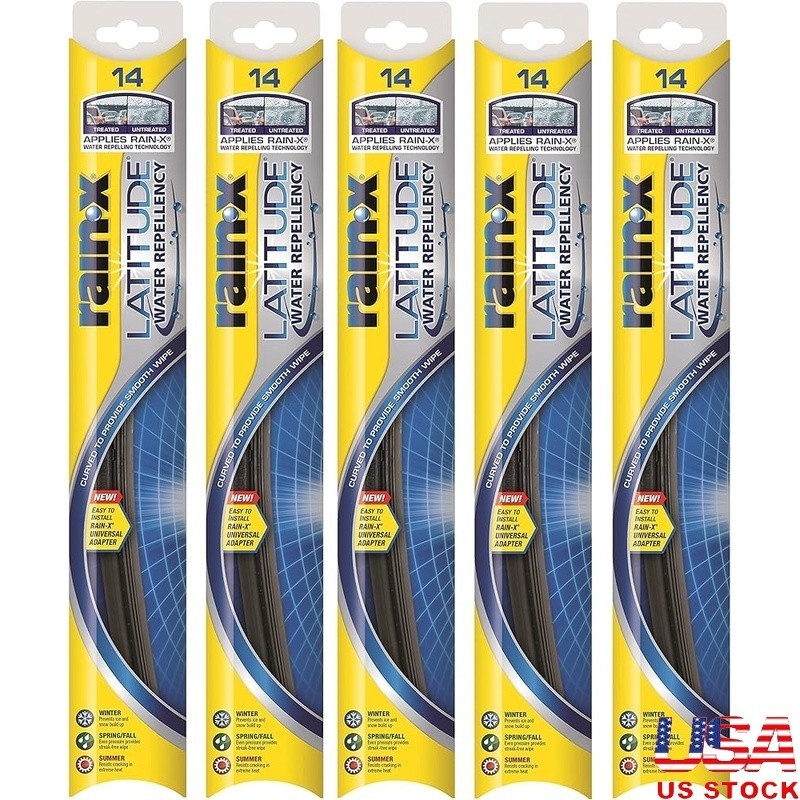 Universal 14 Inch Windshield Wiper Blades All Weather Performance Streak Free US