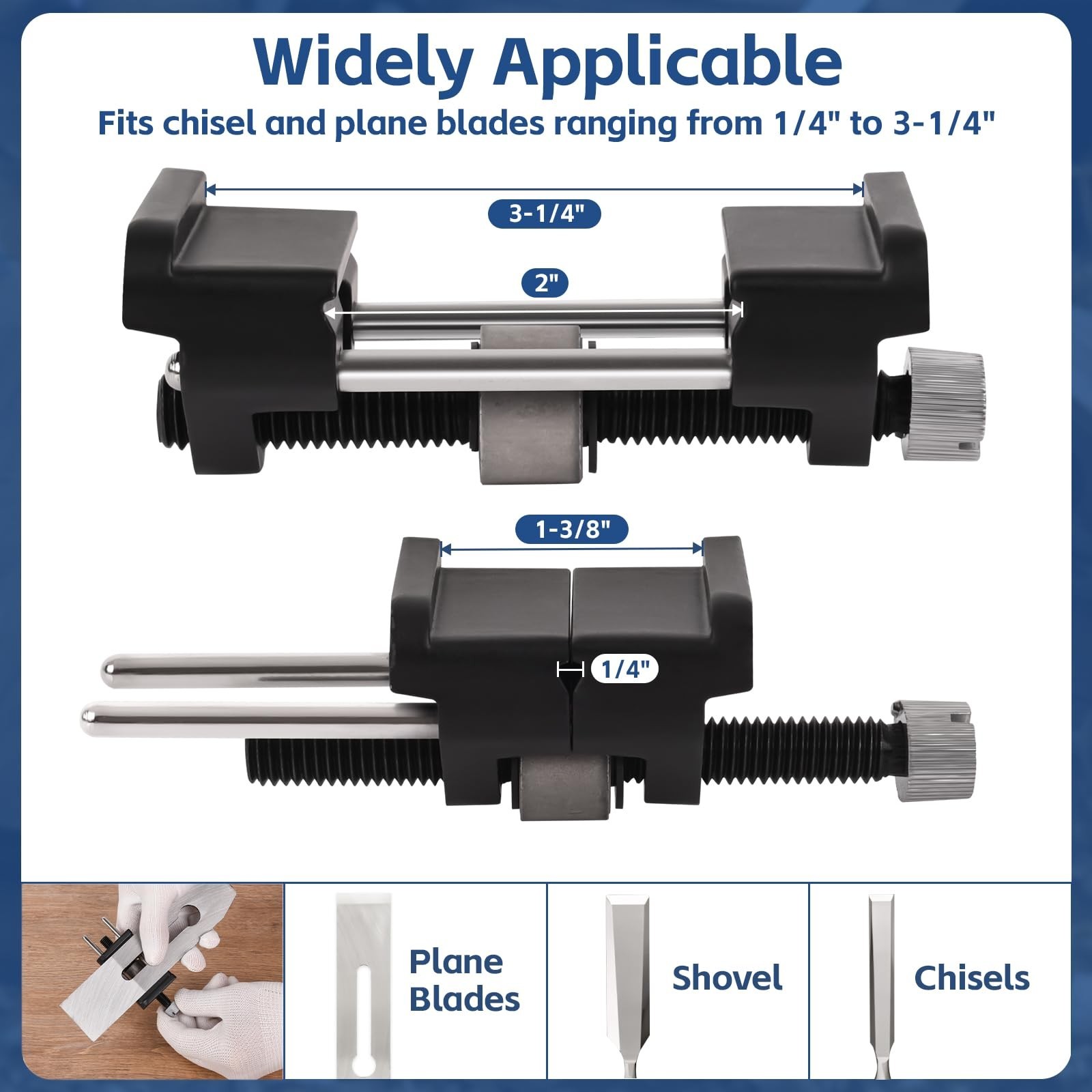 Chisel Sharpening Jig with Honing Guide & 5 Diamond Sharpening Stones | Adjus…