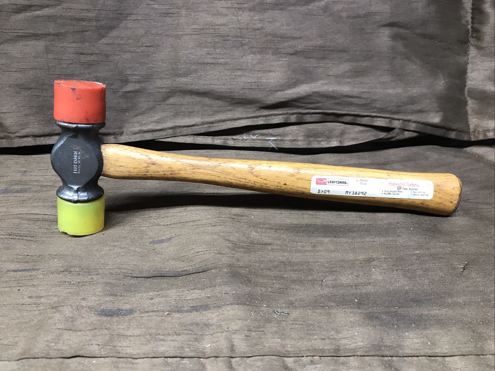 Craftsman USA 12oz Dual Soft Face Hickory Handle Hammer No 38298