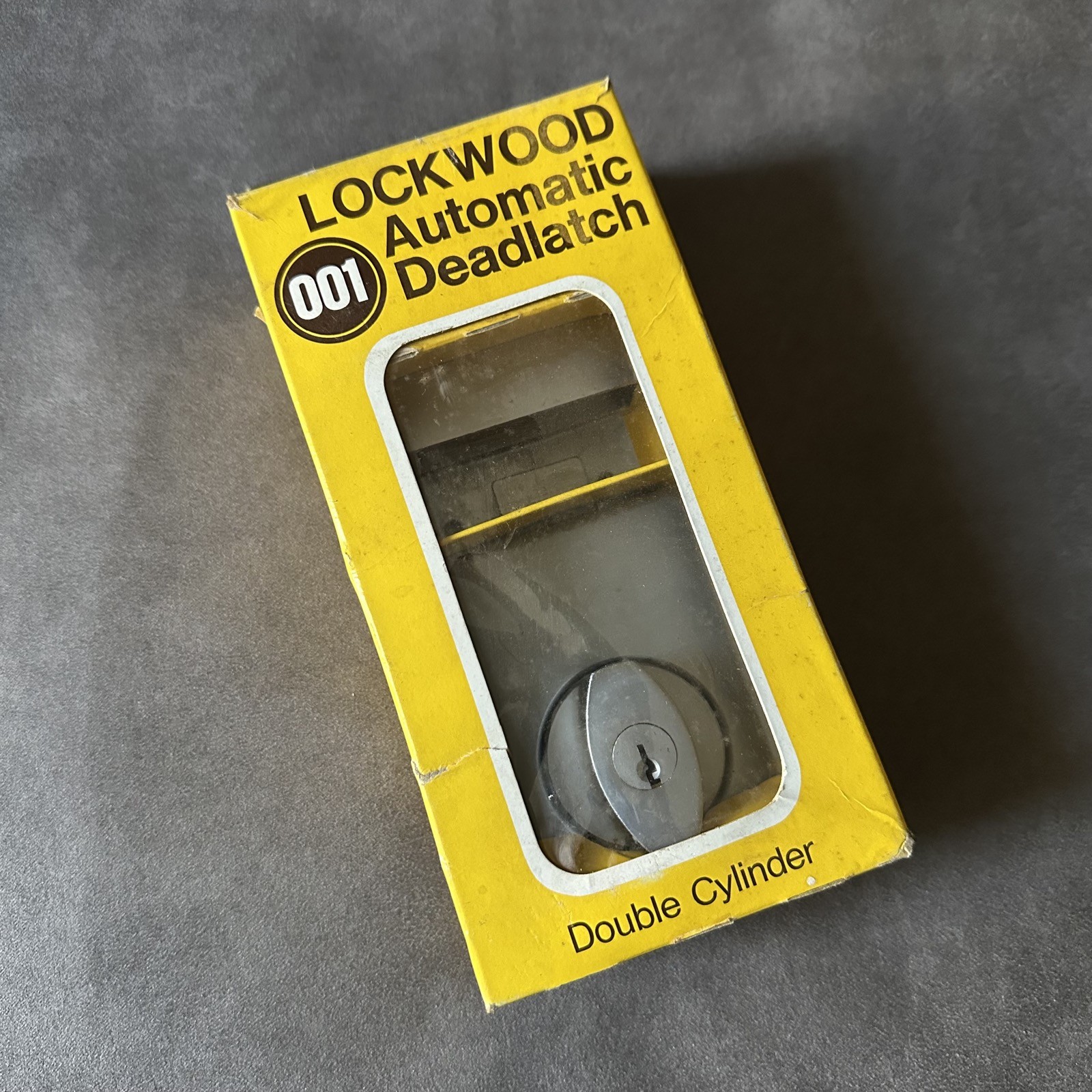NEW OLD STOCK LOCKWOOD 001 AUTOMATIC DEADLATCH DOUBLE CYLINDER MADE IN AUSTRALIA
