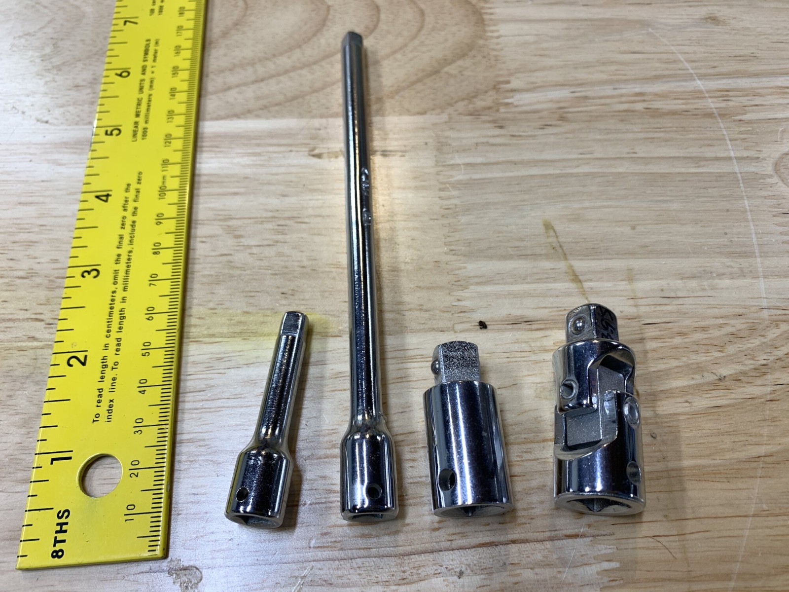 Lot of 4 Western Forge Socket Extensions Vintage USA made New Old Stock WF