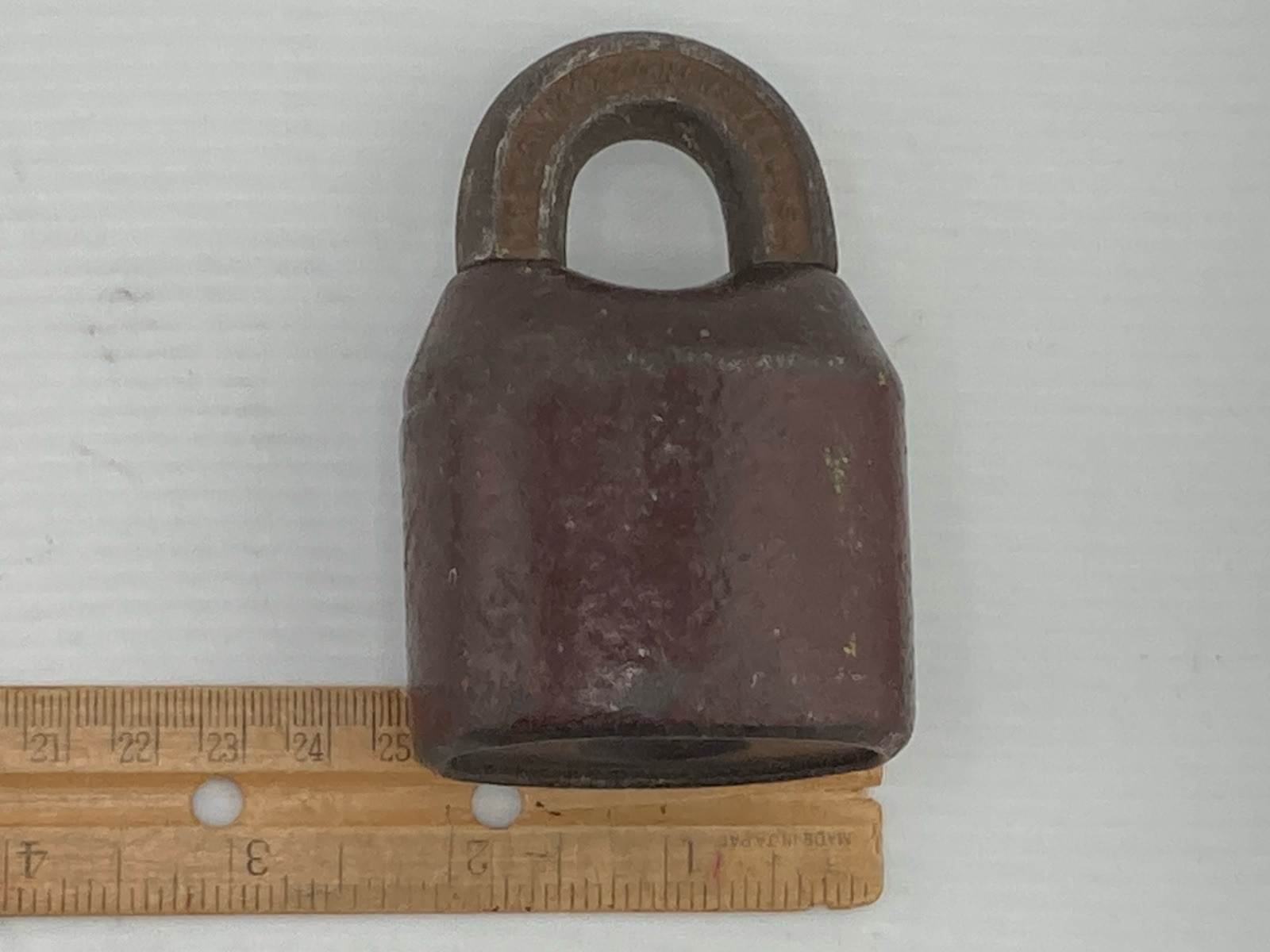 Antique Lock – J.H.W. CLIMAX Co Newark NJ – Heavy Duty Lock with 2 WORKING KEYS!