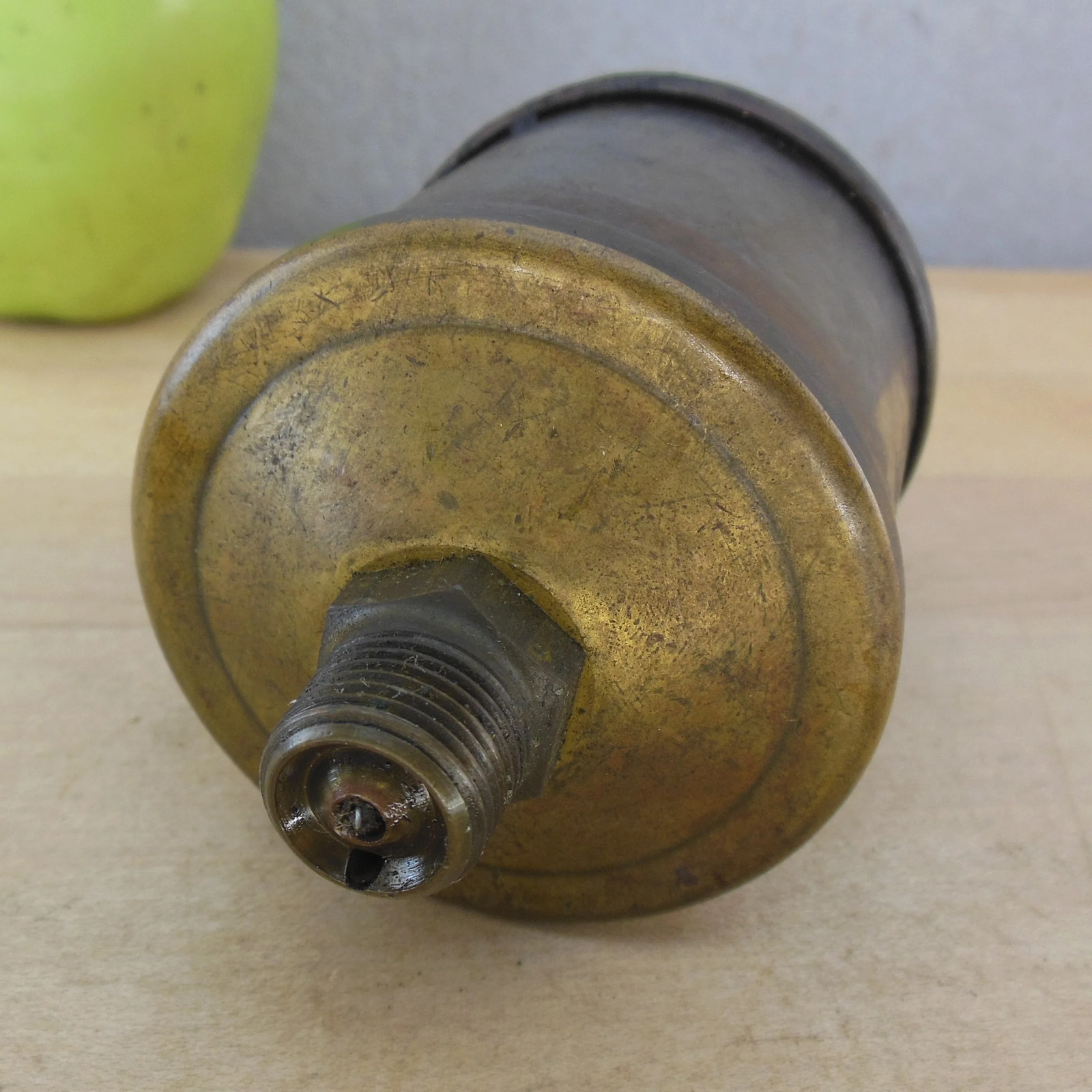 Gast Brass Glass Cylinder Oiler Hit Miss Engine Antique 2.25″ Tall Bowl