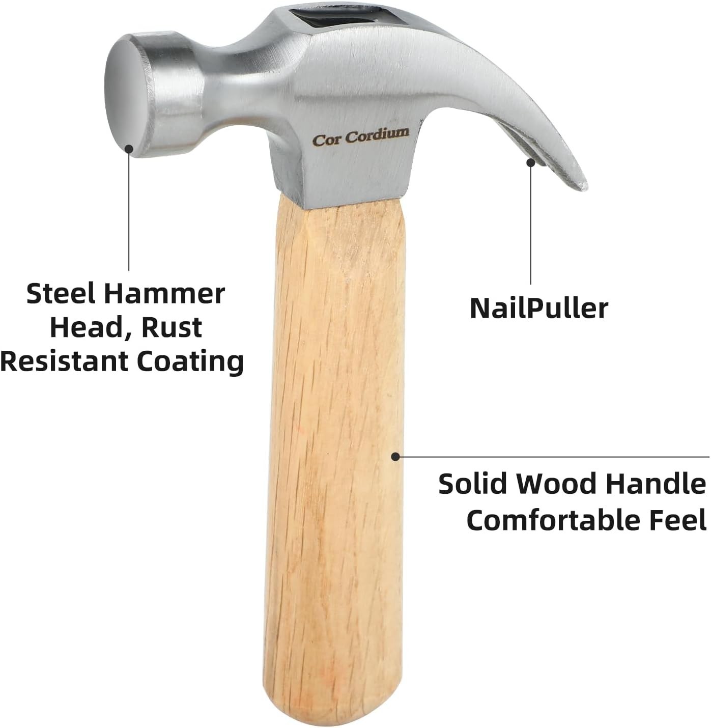 Ergonomic 8 OZ Mini Hammer with Beautiful Wood Handle – Ideal for All Users