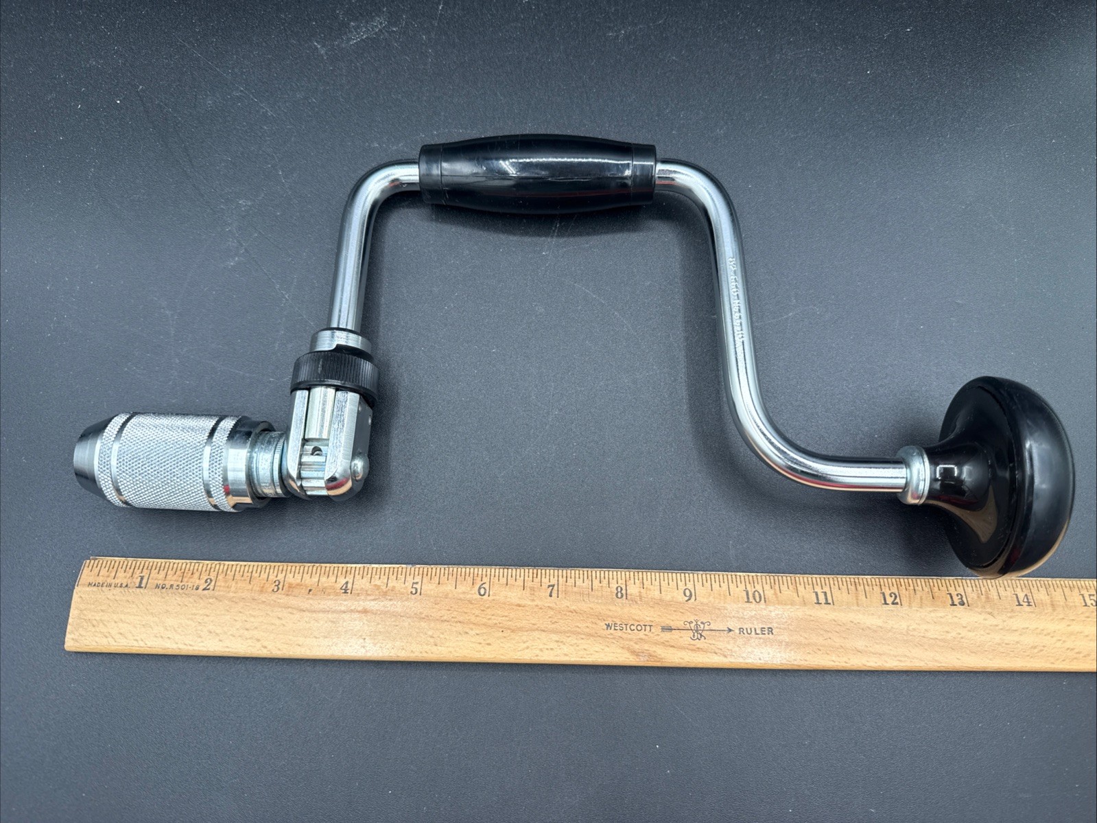 Brace and Bit Set Stanley # 66 02-660 IRWIN 62T 9/16-1″ No. 21 Expansive NOS USA