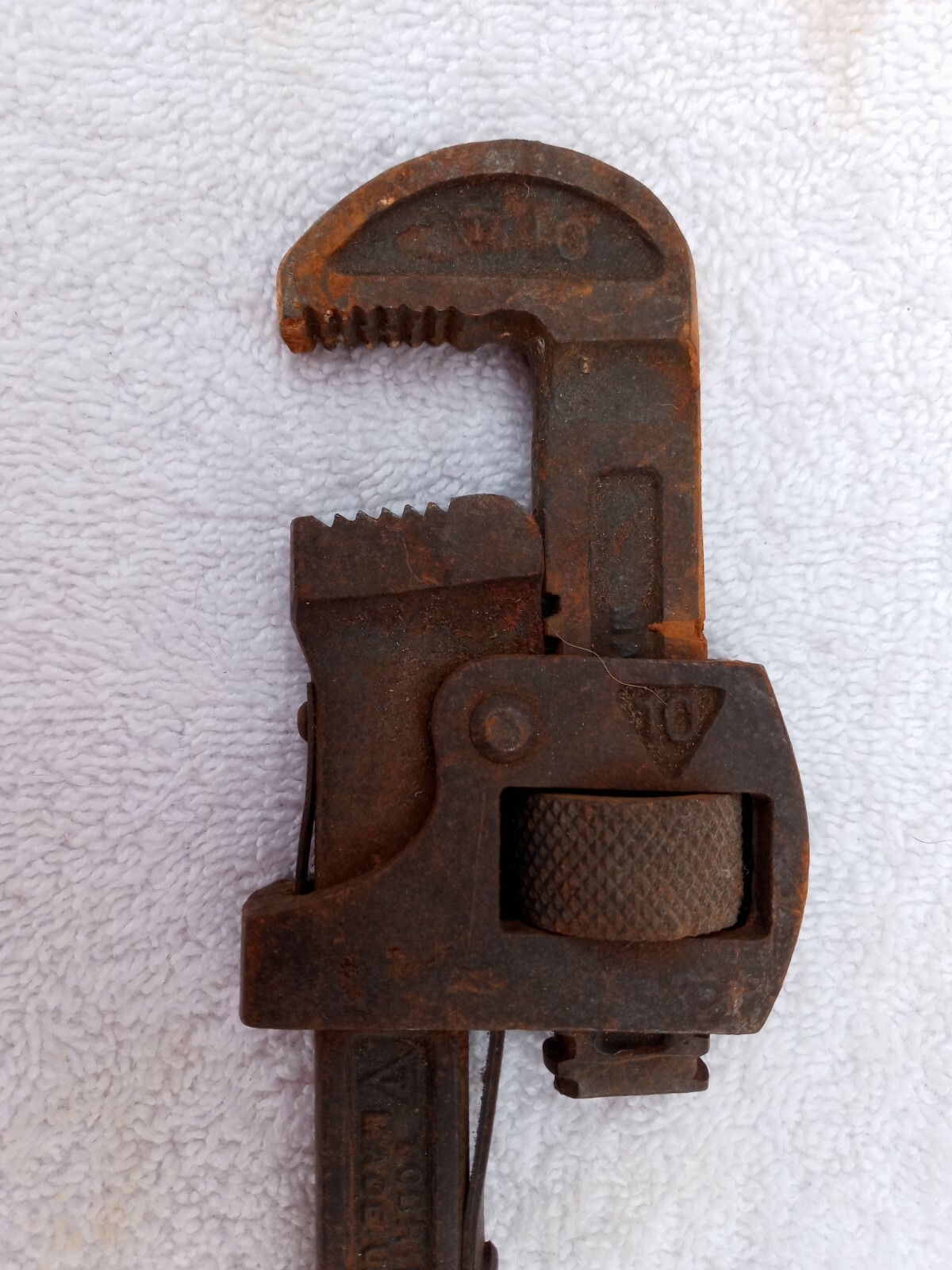 Vintage Tobrin Adjustable Monkey Wrench Pipe Wrench Made un U.S.A.