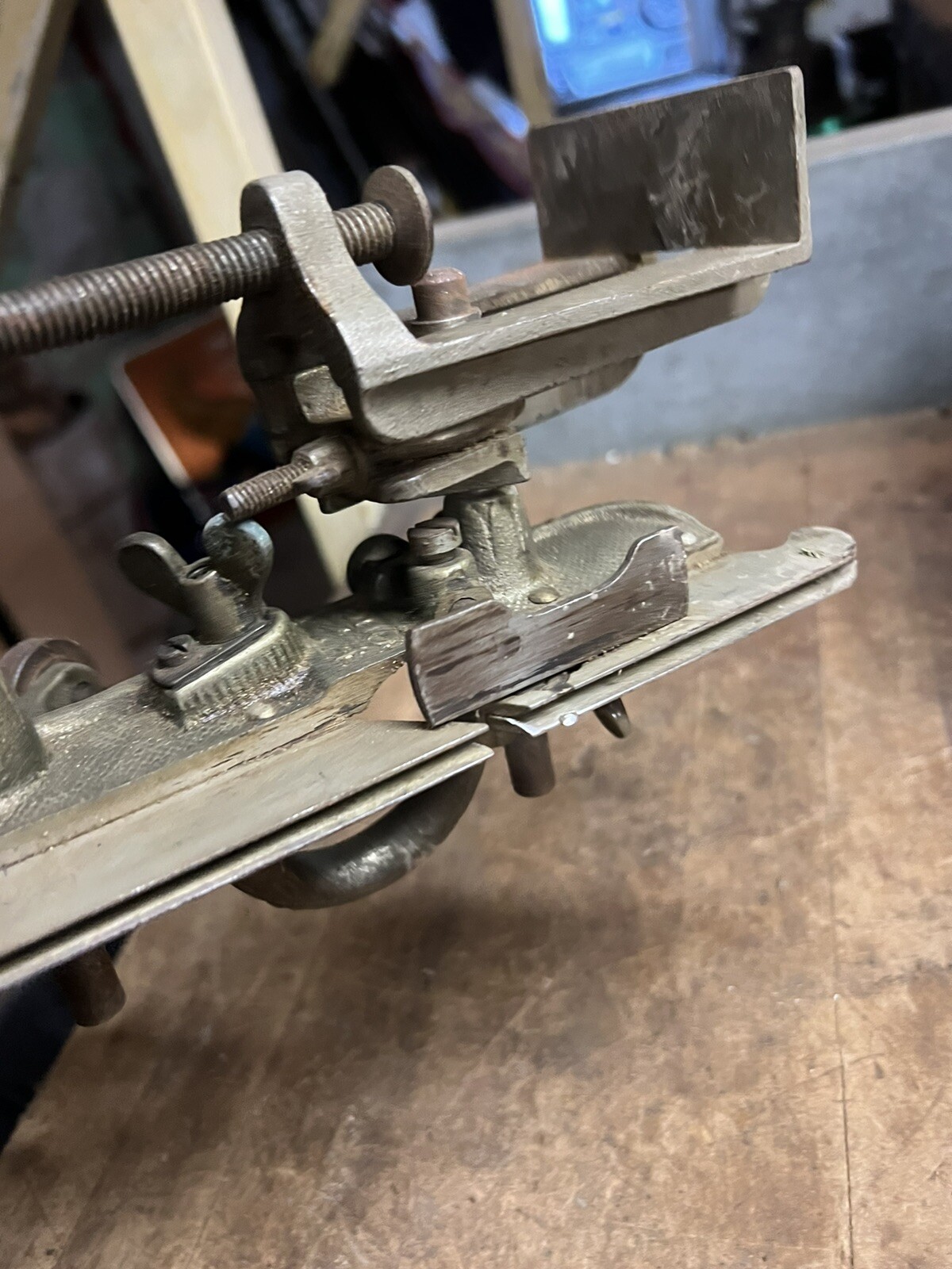 Antique Old Stanley Rule Level No 45 Combination Hand Plane Metal Tool Parts USA