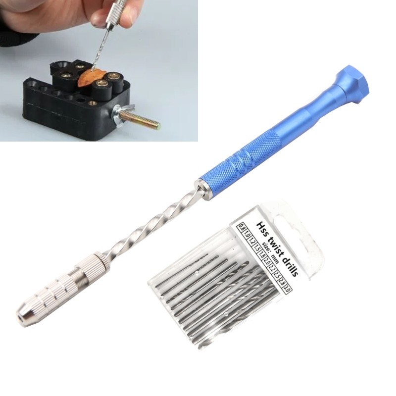 1 Set DIY Resin Keychain Jewelry Making Kit Precision Pin Hand Twist Drill