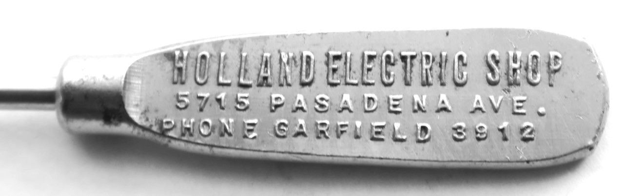 Holland Electric Shop (Highland Park, Ca.)(Phone 3912) Adv. Screwdriver / MTT